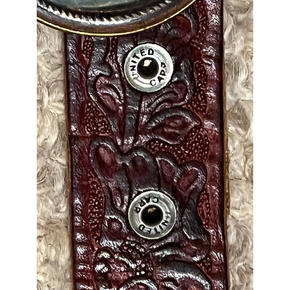 VTG Tooled Leather Belt Masterwork \